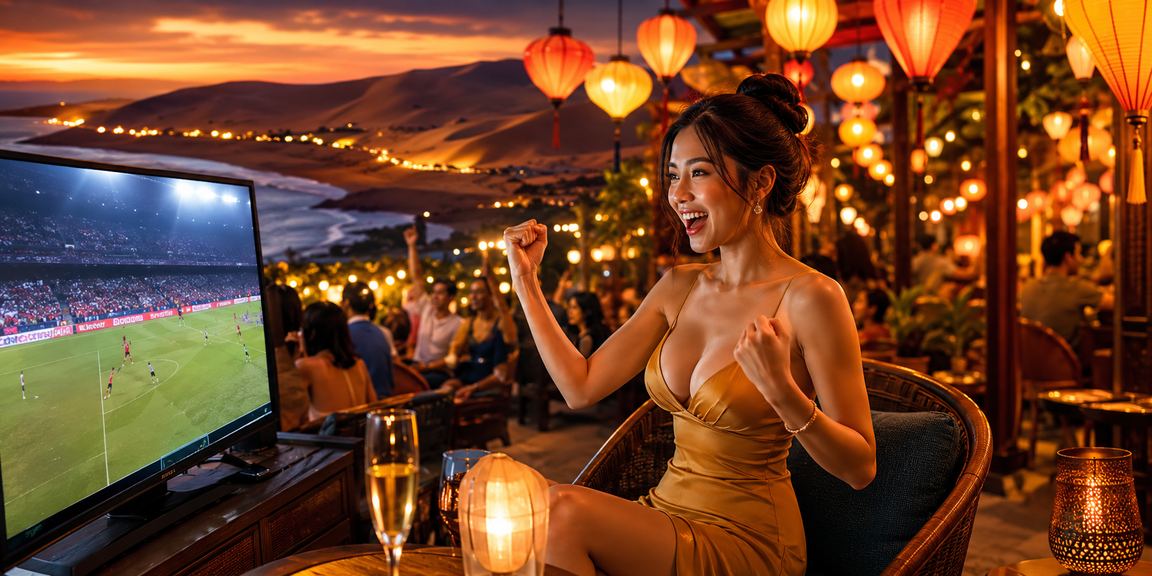 Không khí chợ đêm Hội An với người dùng theo dõi cá cược thể thao trực tuyến
