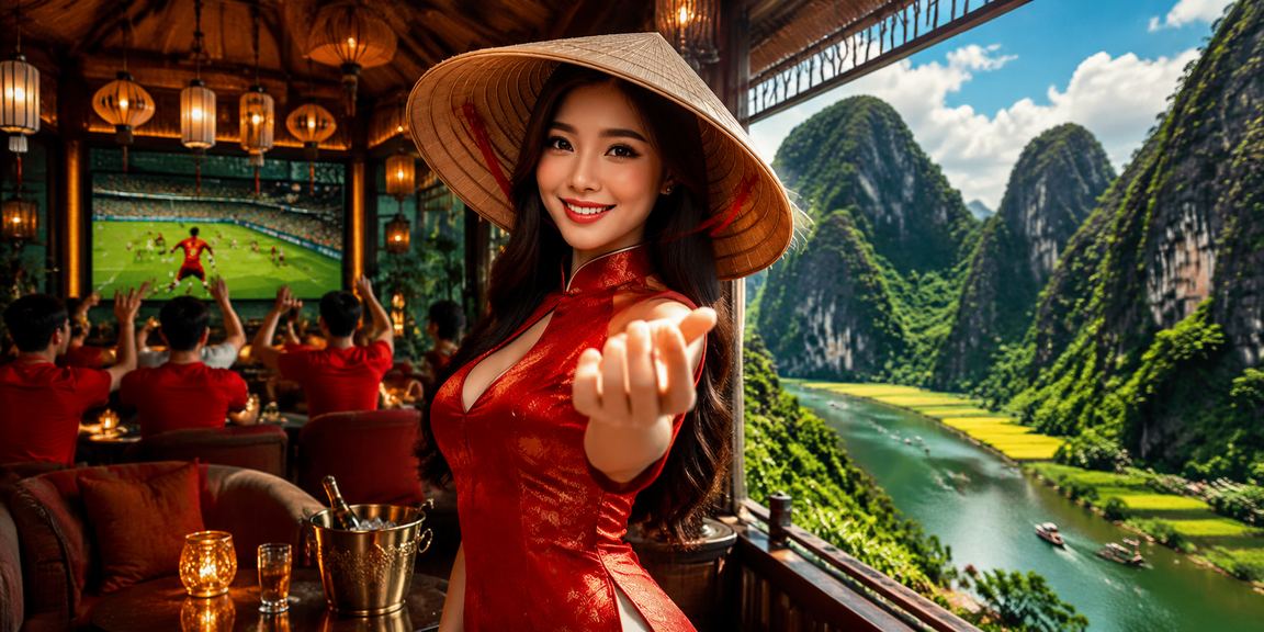 Khung cảnh Ninh Bình với người dùng theo dõi thể thao và cá cược trực tuyến